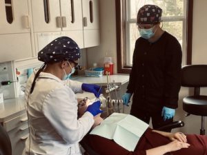 dentists working on an emergency patient in Chardon, OH